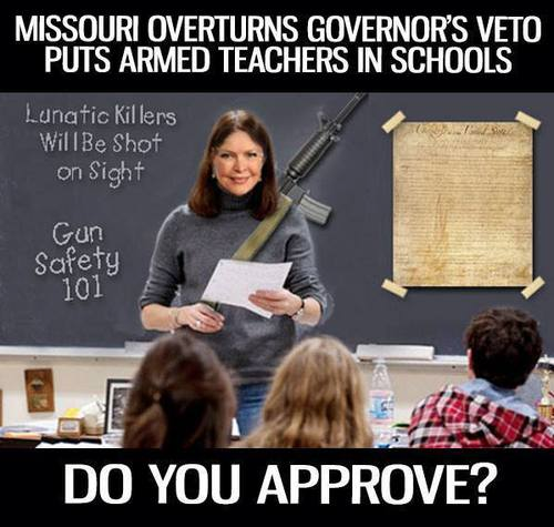 Missouri puts armed teachers in schools guns