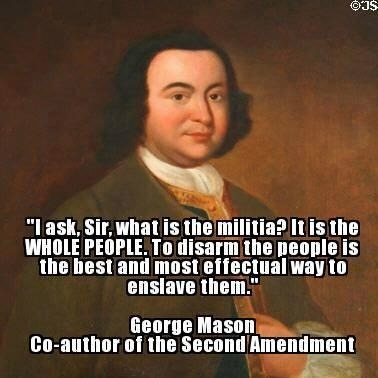 The armed militia is the people protecting themselves against government