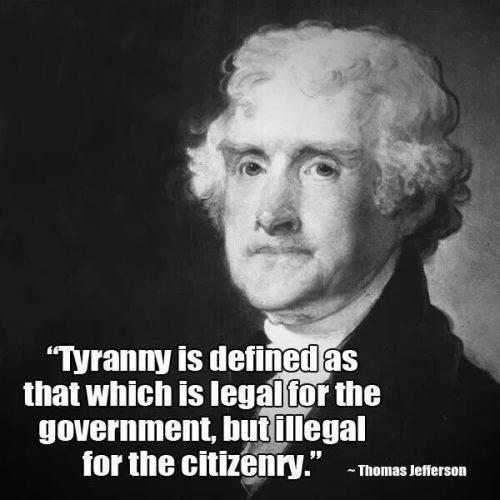 Thomas Jefferson defines tyranny