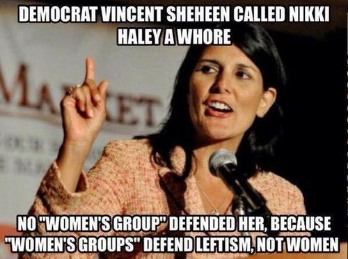 When Democrats call Republican women whores, feminists stay silent