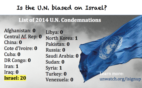 UN bias against Israel