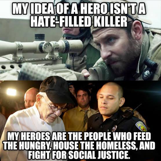 Stupid Leftists don't understand heroes