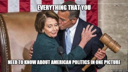 Boehner kissing Pelosi everything you need to know about American politics