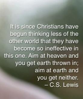 C.S. Lewis on heaven and earth