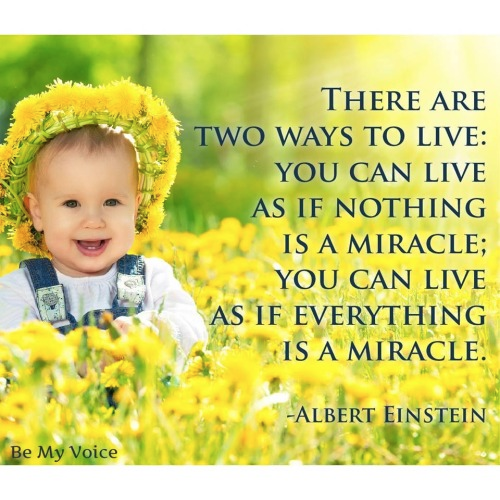 Einstein everything is a miracle or nothing is
