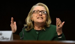 Hillary Clinton testifying about Benghazi
