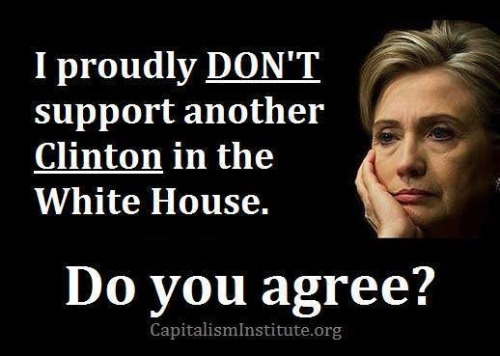Hillary Clinton not in White House