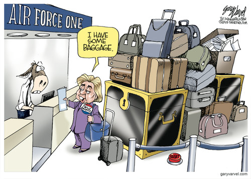 Hillary's baggage