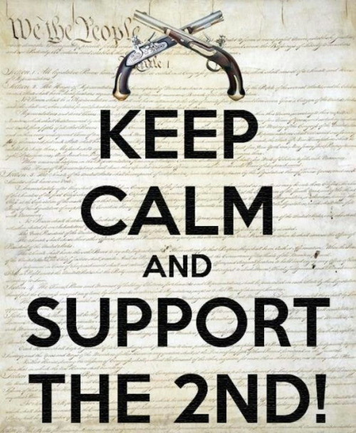 Keep calm and support the 2nd amendment