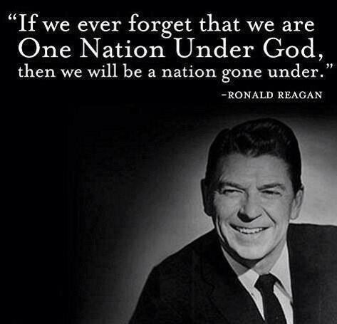 Reagan on one nation under God
