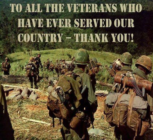 Thank you to all veterans