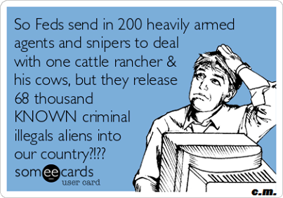 Feds attack cattle ranchers release criminal aliens
