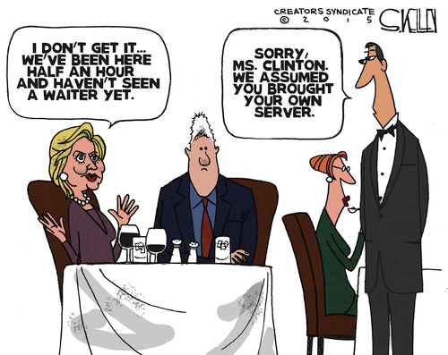 Hillary server joke