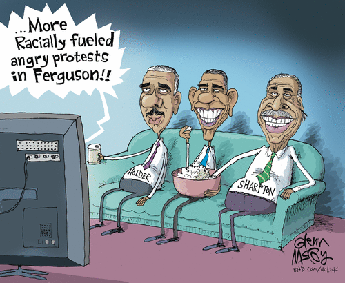 Holder Sharpton Obama Ferguson