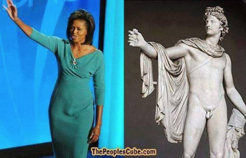 Michelle Obama visual joke