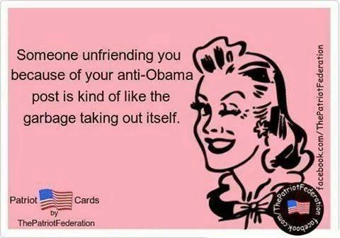 Obama unfriending Facebook garbage