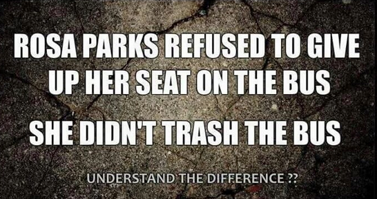 Rosa Parks dignified protest