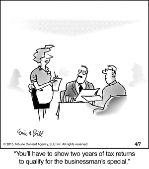 Tax returns cartoon