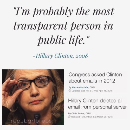 Transparency and Hillary