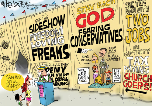 Media turns conservatives into freak show
