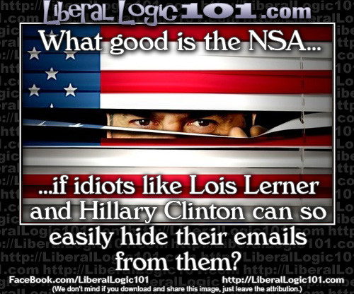 NSA doesn't stop Lerner and Hillary