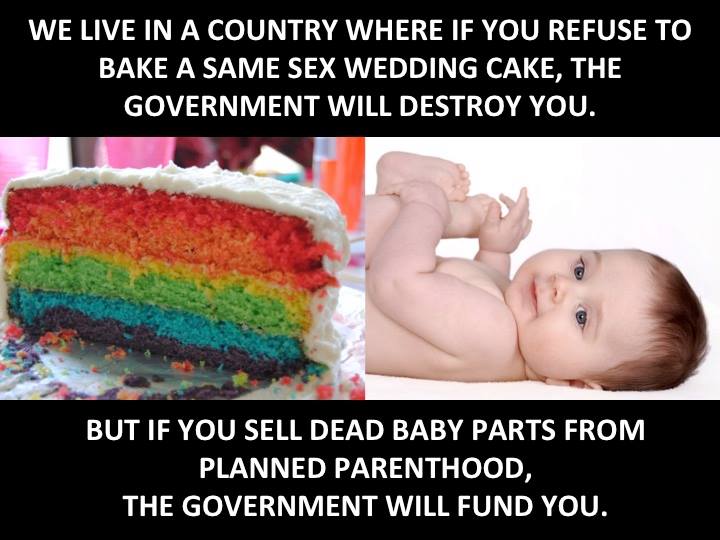 Government wedding cakes abortion