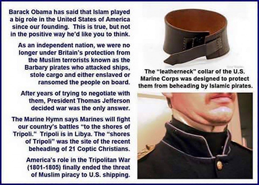 History of the Marines leatherneck name