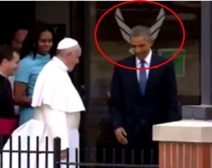 Obama with horns