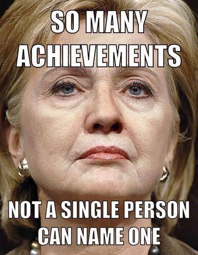 People can't name Hillary's accomplishments