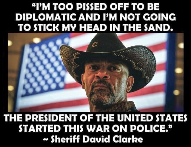 Sheriff Clarke on President Obama's war on police