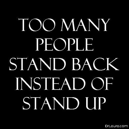 Stand back or stand up
