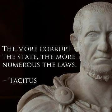 Tacitus on corrupt states and laws