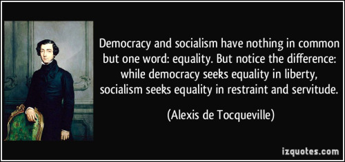 de Tocqueville on democracy and socialism