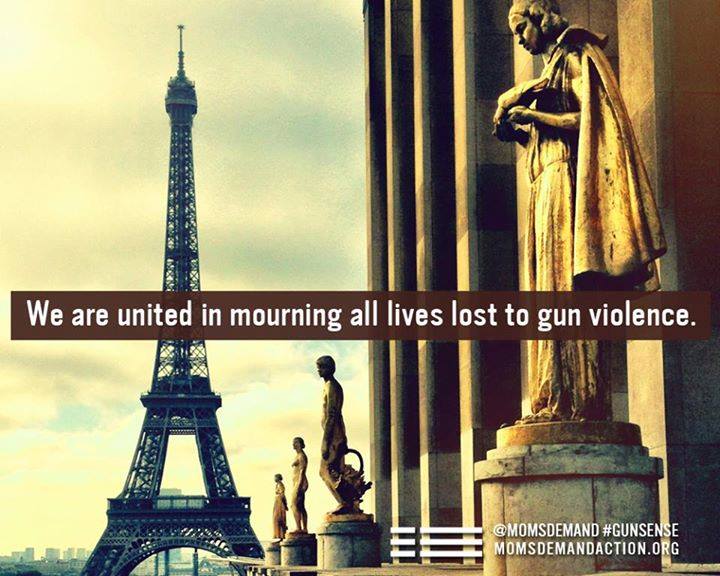 Blaming gun violence