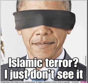 Obama blindfolded