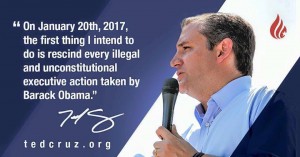 Ted Cruz rescinding Obama