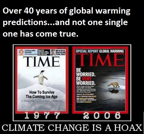 Climate change is a hoax