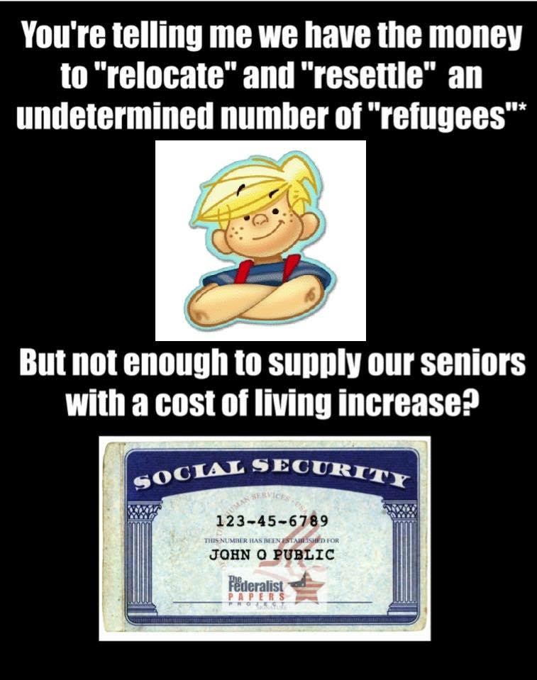 Refugees versus retirees