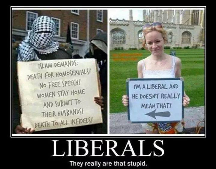 Liberals are that stupid about Islamists
