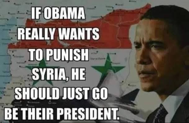 Obama could punish Syria by being president