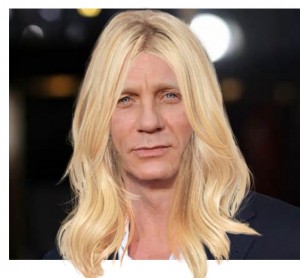 Jamesina Bond Daniel Craig in wig