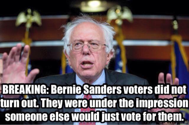 Did you vote. Vote Sanders 2016.