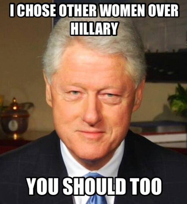 Bill chose other women over Hillary