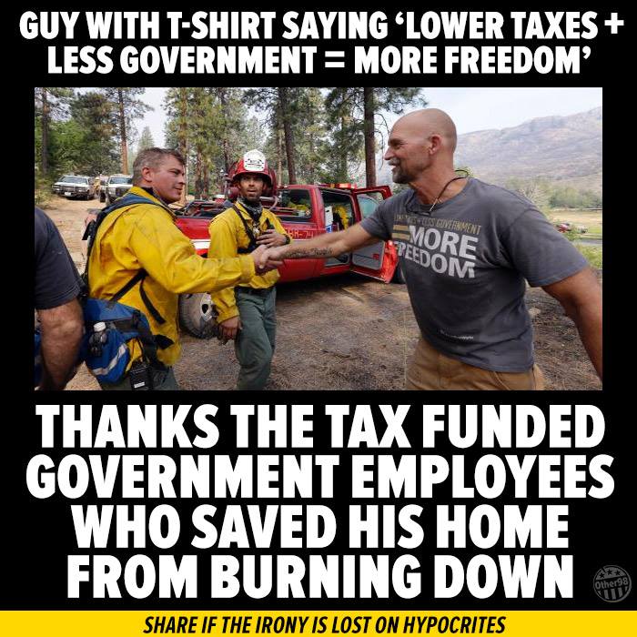 Firefighters are not big government