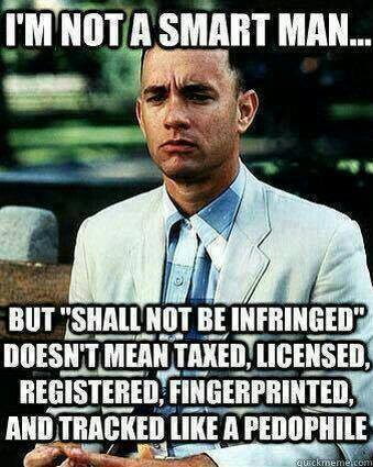 Guns Shall not be infringed doesn't mean controlled by government