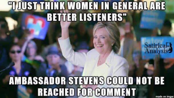 Hillary Clinton Ambassador Stevens listening