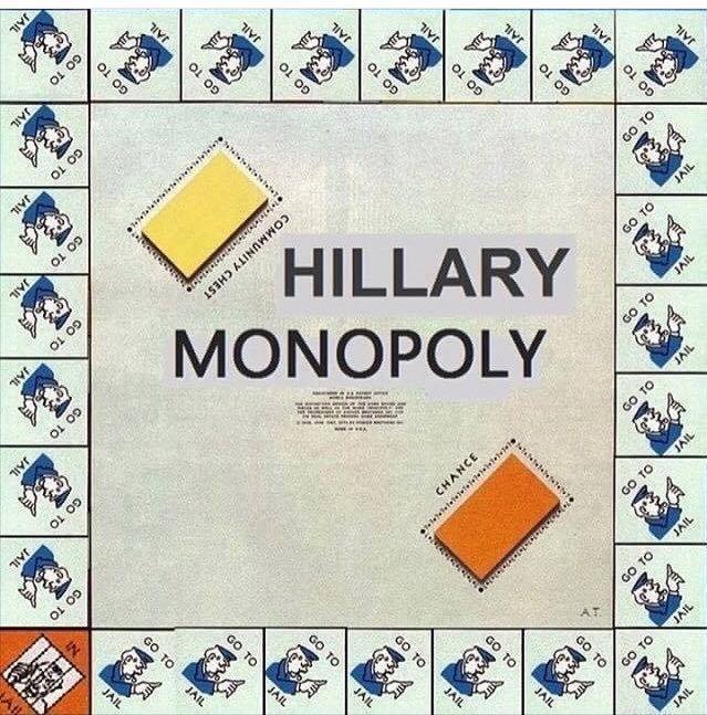 Hillary Clinton Monopoly game