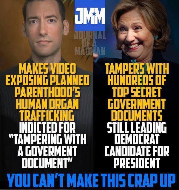 Hillary Clinton not indicted Planned Parenthood exposed indicted