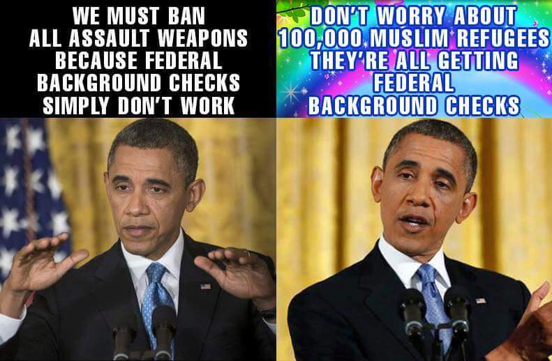 Obama on federal checks for weapons and refugees