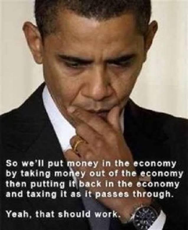Obamanomics money goes in government